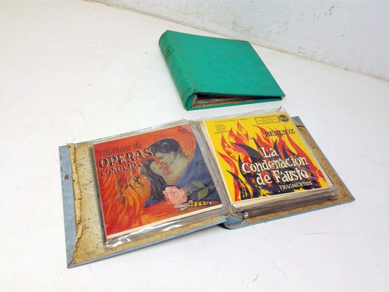 album maletin porta discos singles musica plastico 22x25x5.5 1u